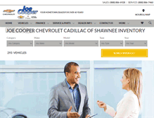 Tablet Screenshot of joecooperchevroletcadillacgm.com